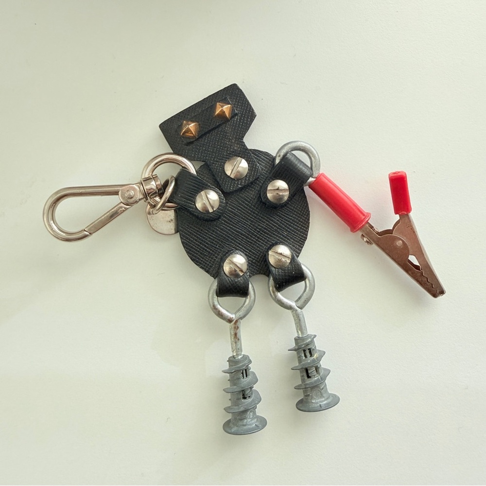 Prada Robot Charm - Black Saffiano Leather - Picture 7 of 7